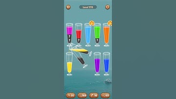 Water color sort level 1715 #androidgameplay #watersortpuzzle #shorts