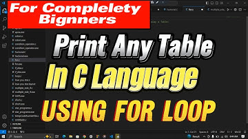 How to Print a table in C Language #coding #python #AnyNumber