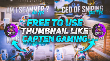 Free to use Thumbnail Like @captengamingyt | Capten Gaming thumbnail pack | Capten Gaming thumbnail