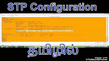 STP Configuration in Tamil || Bridge Priority || Packet Tracer || Dinesh Kumar.