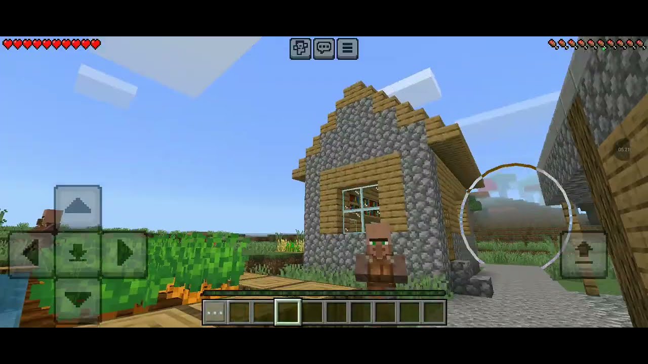 Я построил секретную комнату чтобы спрятаться от жителей Minecraft