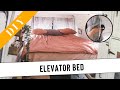 How our elevator bed works |  Van conversion DIY elevator bed