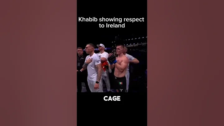 Khabib showing respect to Ireland after Usman Nurmagomedov vs Paul Hughes fight at Bellator