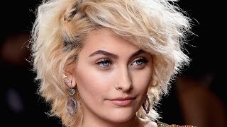 Paris jackson goes glam on the 2017 grammys red carpet in chic sparkly
dress