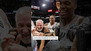 Spurs Legend Gregg Popovich Speaks to Team Ahead of Playoff Run #Coach Pop 伝説の指揮官練習に登場 #nba #sports