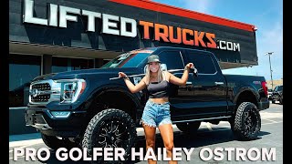 Lifted Trucks sponsored athlete, professional golfer, Hailey Ostrom