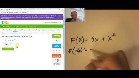 ixl alg1 Q.7 Evaluate a function (v18.8a)
