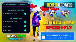 THE KING CHEATS OFC | AIMKILL MOD OB53 | MOBILE PENEL | UPDATE VERSION....#thekingcheatsmodmenu  screenshot 2