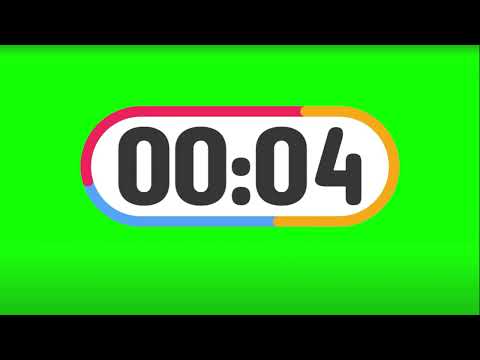 9 Second countdown timer with beep at every second 🔔|Greenscreen | copyright free