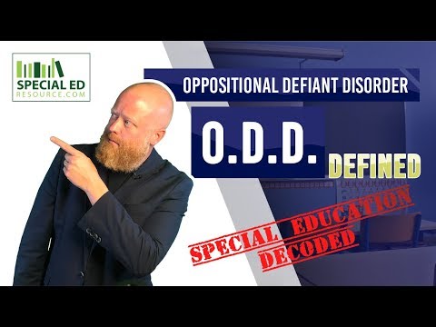 Oppositional Defiant Disorder ODD Defined | Special Education Decoded