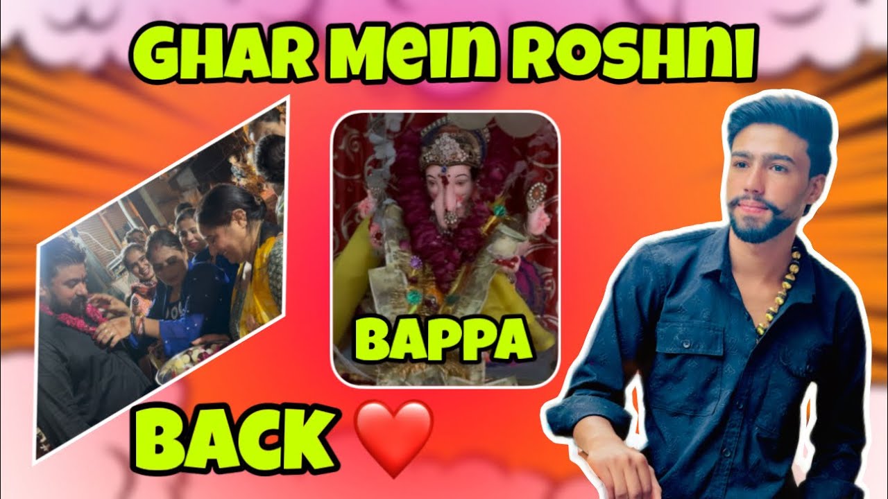 Vlog 48 Ganpati Bappa aate hi ghar mein sukh, shanti aur khushiyon ki roshni 🏠❤️