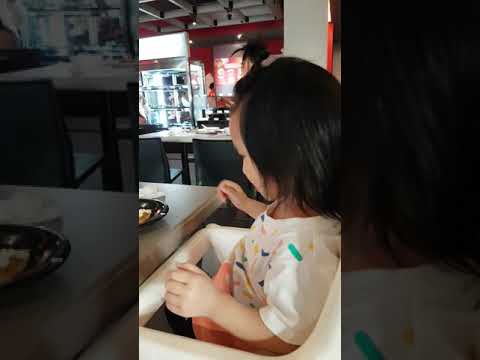 Shaya eating at fufu aree
