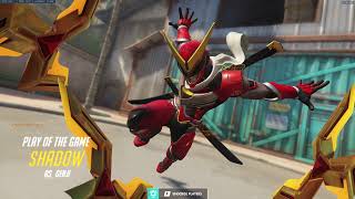 OW Power Ranger Genji Skin Gameplay - 1440p HD