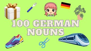 TOP 100 German Nouns for Kids | 100 Deutsche Nomen für Kinder | KidsGerman
