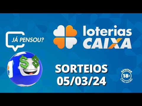 Loterias CAIXA: Mega-Sena, Quina, Lotofácil e mais 05/03/2024
