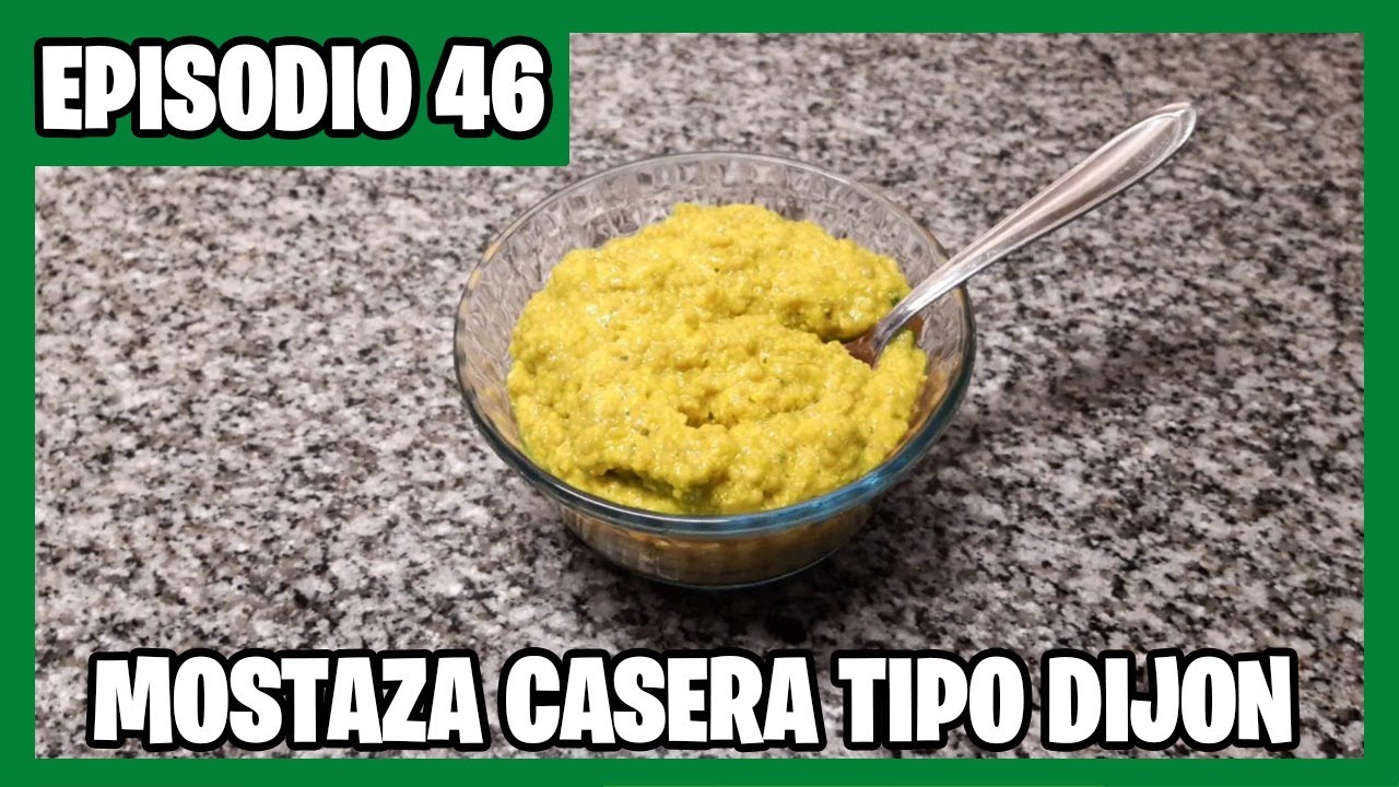RECETA MOSTAZA TIPO DIJON CASERA, FÁCIL, ECONÓMICA, RICA, Y SIN SODIO