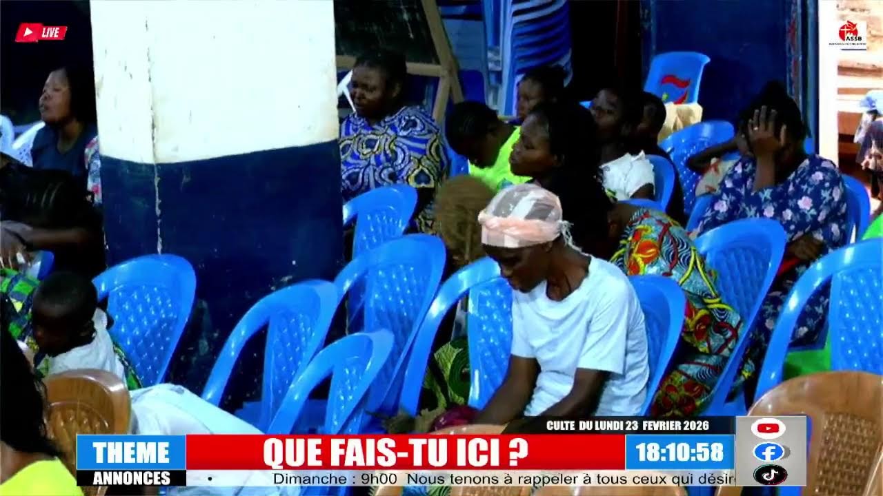 CULTE LUNDI SOIR  23 FÉVRIER 2026