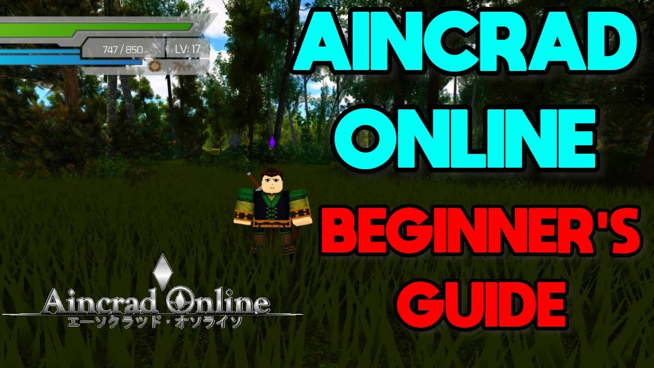 Aincrad Online Beginner S Guide Roblox Aincrad Online Youtube - aincrad online alpha roblox