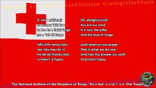 Tonga National Anthem with music, vocal and lyrics Tongan w/English Translation