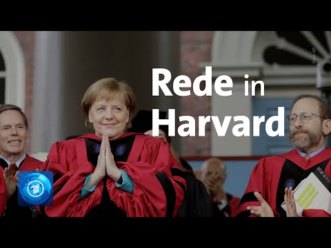 Merkel spricht vor Harvard-Studierenden