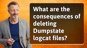 What are the consequences of deleting Dumpstate logcat files?