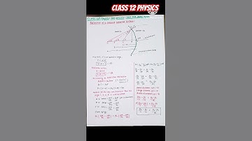 Refraction at Concave Spherical Surface|Easy Class 12 Derivation|#rayoptics #neet #iit