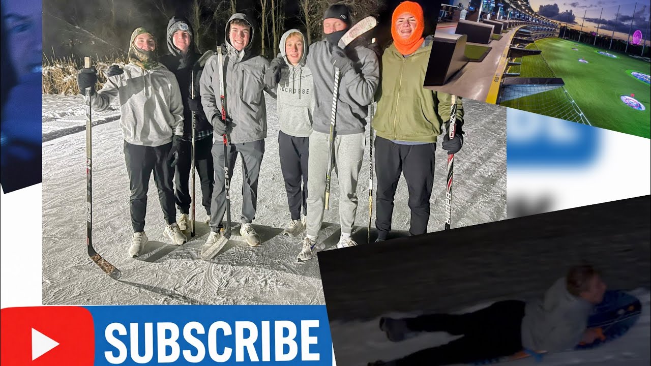 Top Golf and ice sledding: Mega Vlog! 