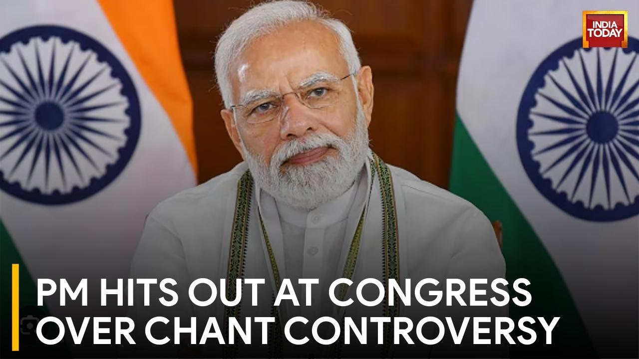 PM Modi Critiques Congress on Bharat Mata Chant Controversy  Lok Sabha Polls 2024