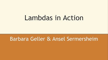 Lambdas in Action