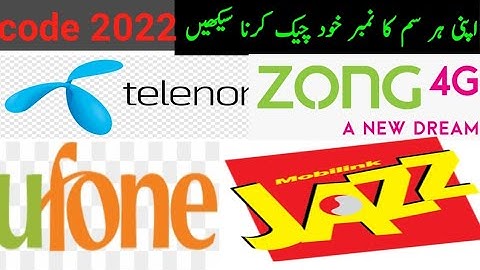 How To Check  All network Sim Number 2022 New Code Without Balance|#telenor #zong #jazz