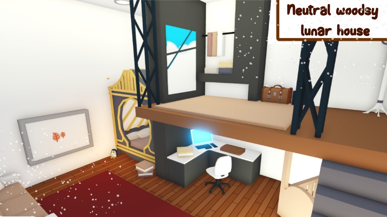 Neutral woodsy Lunar house part 3 [] Roblox Adopt me speedbuild YouTube