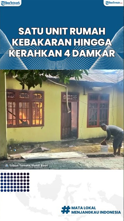 1 Unit Rumah di Kota Ternate Maluku Utara Terbakar, Petugas Terjunkan 4 Mobil Pemadam Kebakaran