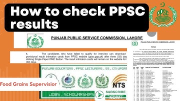 How to check #ppsc Result for Food Grains Supervisor | #food  Grain Supervisor #results  2023 #viral