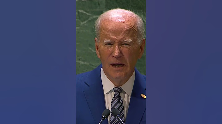 Russia Can End War in Ukraine Immediately, Biden Says at UN