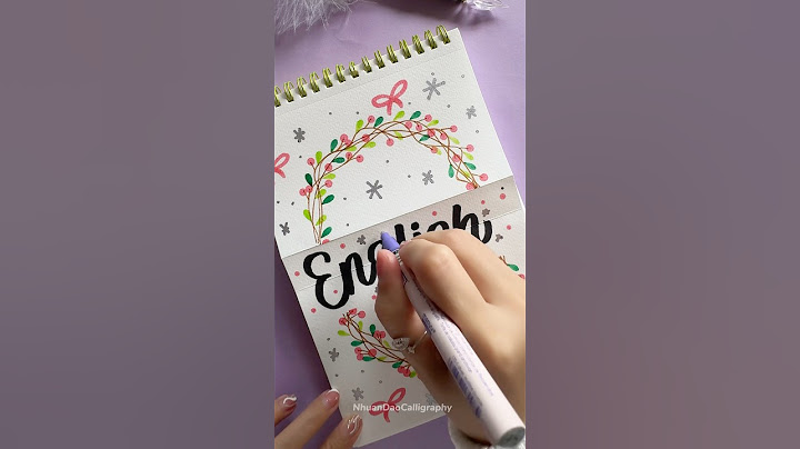 Unique Front Page Design to Transform Your Notebook 🎀 #shorts #nhuandaocalligraphy #frontpage