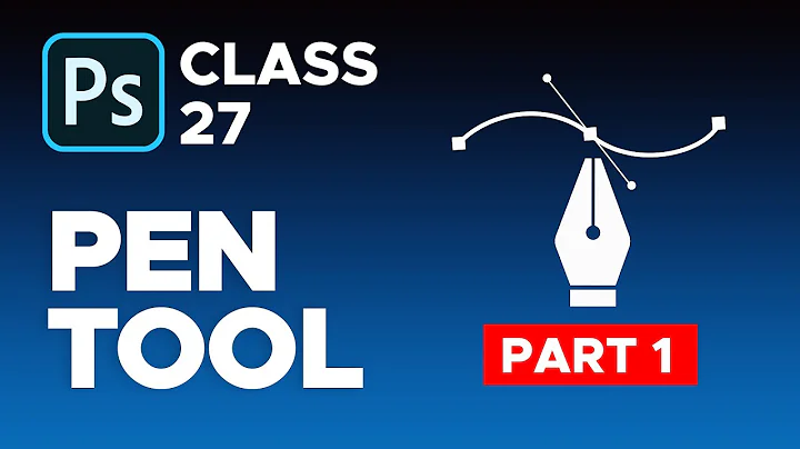 Pen Tool - How to work with Path in Photoshop - Class 27 (Part 1)