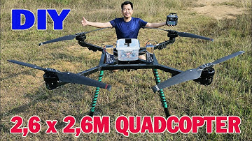I Built a Giant 2.6M Quadcopter Drone RC with 3000W Brushless Motors