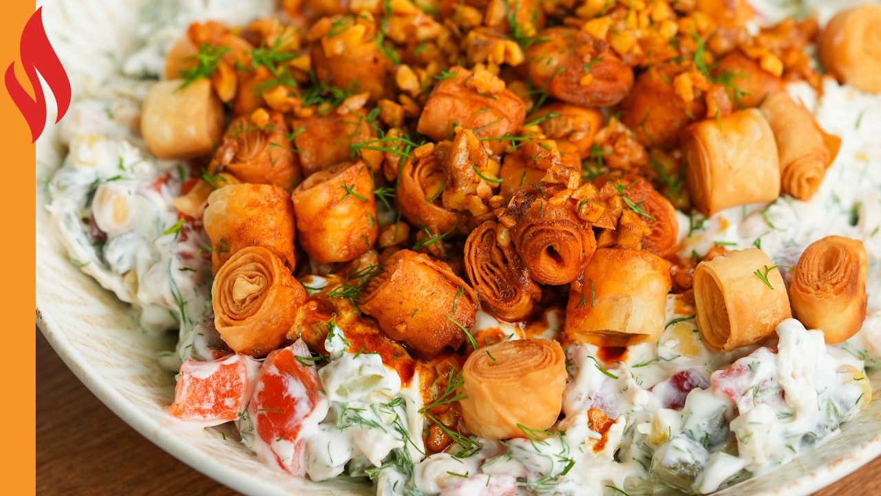Tavuklu Çıtır Yufkalı Salata Tarifi | Nasıl Yapılır? Tavuklu Çıtır Yufkalı Salata Tarifi | Nasıl Yapılır?