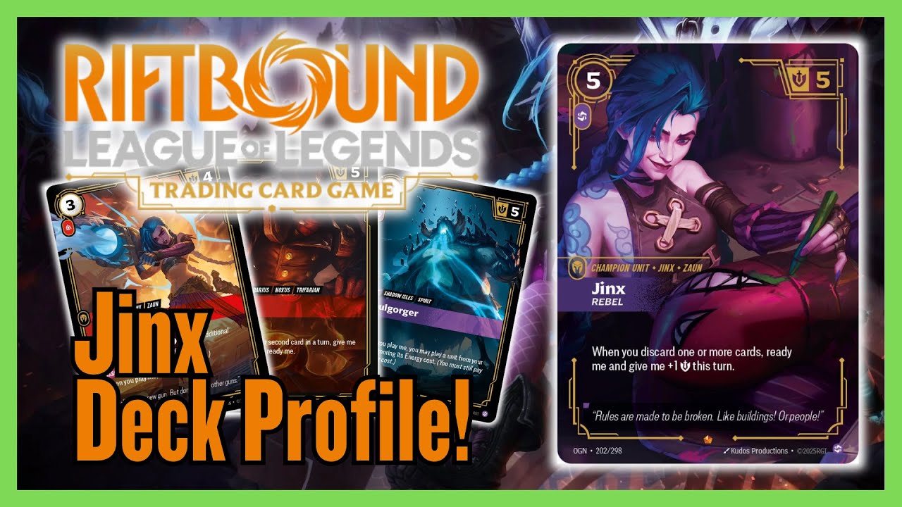 INSANE Jinx Reanimation Deck! Discard BIG Units for Massive Value | Riftbound: League of Legends TCG