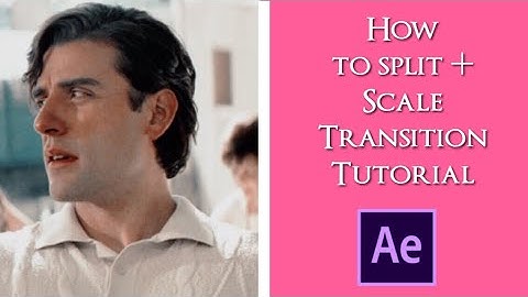 How To Split Clips + Scale Transition Tutorial  / After Effects