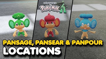 How To Get Pansage, Pansear & Panpour In Pokemon Legends Z-A