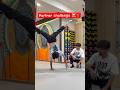 Try with your Partner 🤸☠️ #calisthenics #onearmhandstand #lsit #fitness #shorts @bebecomeme