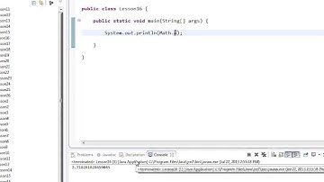 Mastering Java Programming 2 (Section 16 -Using Pi and E in Calculations)