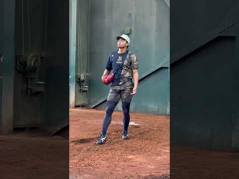 【オリックス】ブルペンで投球練習する #佐藤一磨 投手 【高知キャンプ】