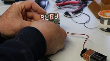 T89C2051 Digital 4 Bits Electronic Clock Electronic with setup instructions