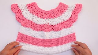 🔴Que Belleza!! BLUSA tejida a crochet para NIÑAS paso a paso❤ TUTORIAL MUY FACIL‼ by Realza Crochet 10,017 views 3 months ago 28 minutes