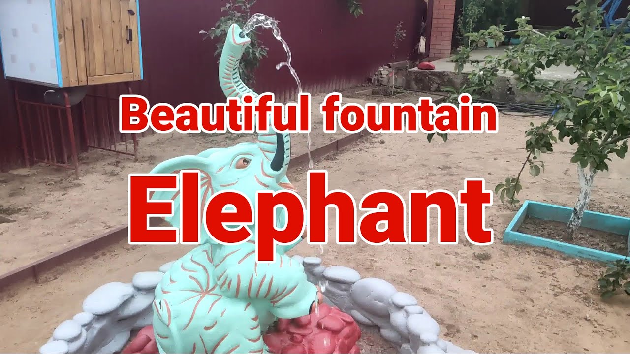 Beautiful fountain in the form of an elephant YouTube
