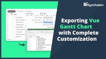 Exporting Vue Gantt Chart with Complete Customization
