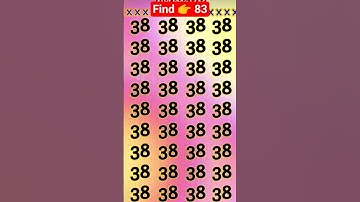 Find 👉 83 🤔 odd number puzzle 🧩 iq test math reasoning questions #maths #mathematicspuzzles