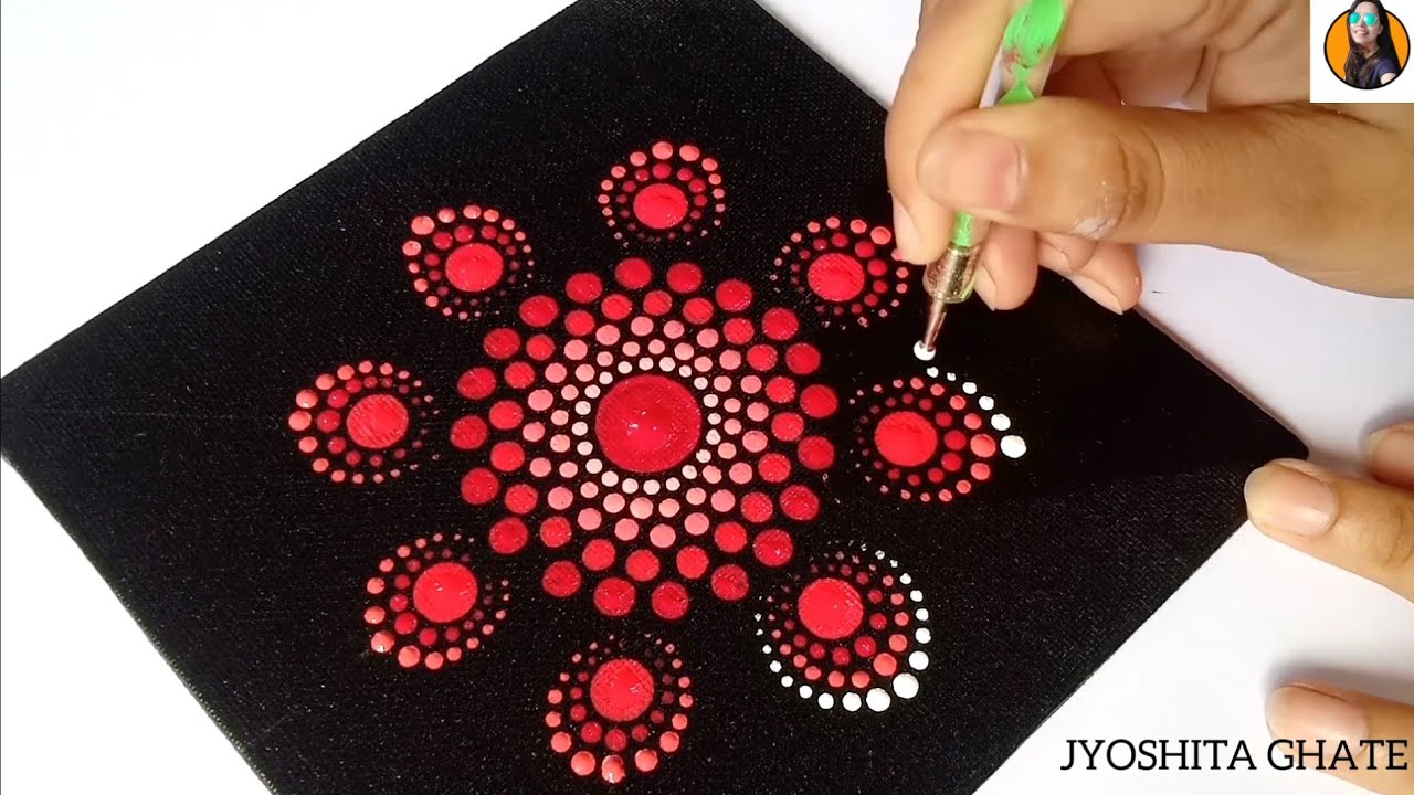 How to make Dot Art, How to use dot Art tools for beginners, Easy Dot Art  Mandala Tutorial